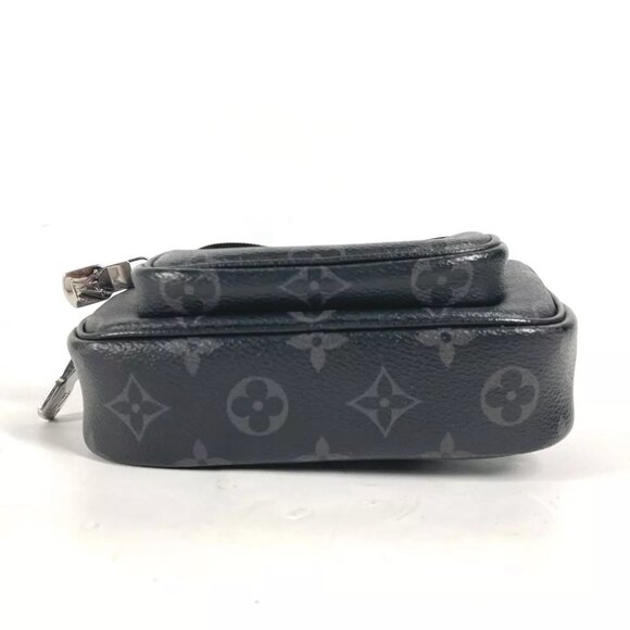 LOUIS VUITTON M30755 MonogramEclipse Outdoor Pochette Bag Crossbody Pochette... - Picture 9 of 15